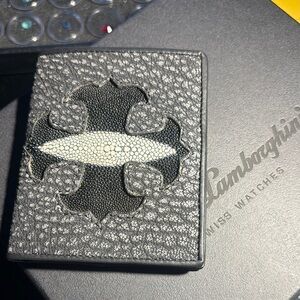Authentic River brand genuine stingray skin wallet new